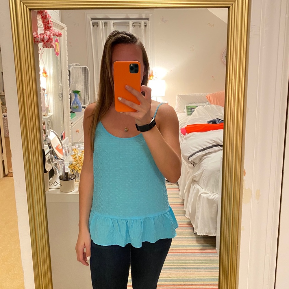 Lilly Pulitzer Peplum Tank Top